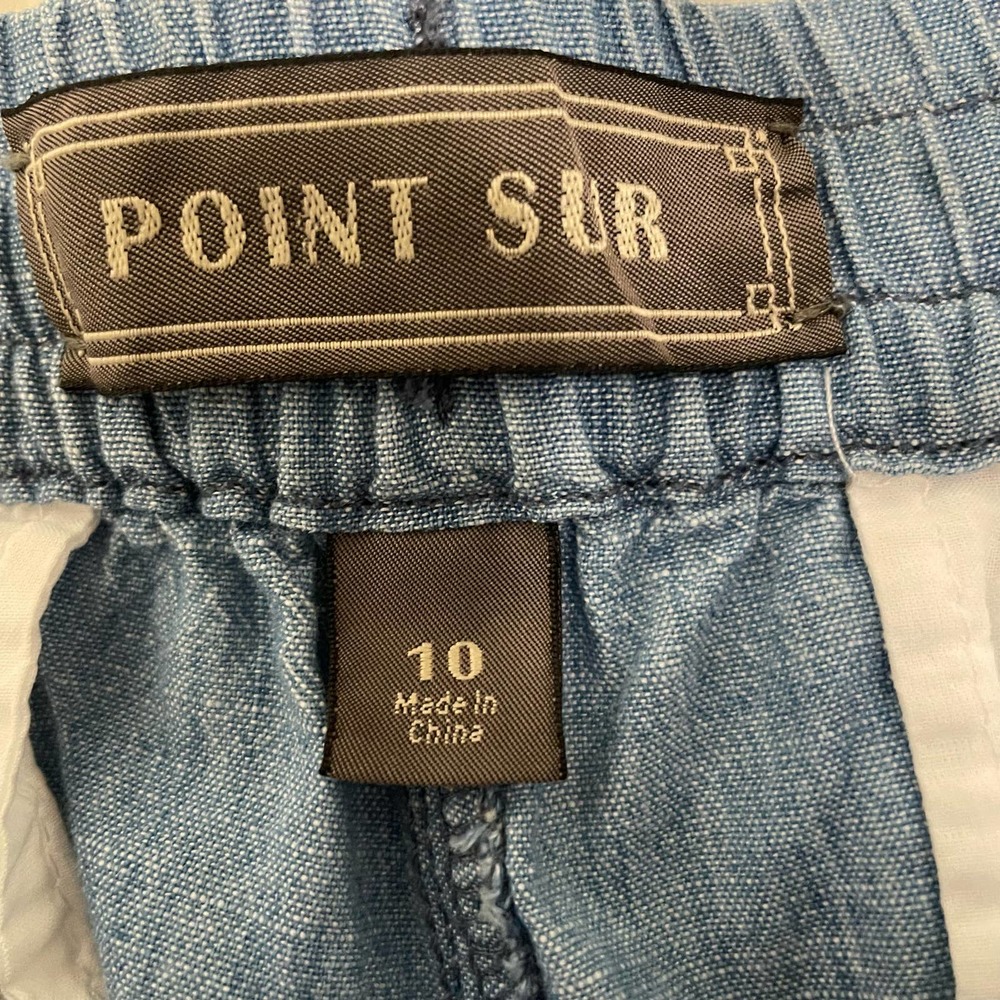 J. Crew Factory Light Blue Drawstring Track Pants - Picture 8 of 9